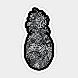 Zentangle Pineapple Sticker